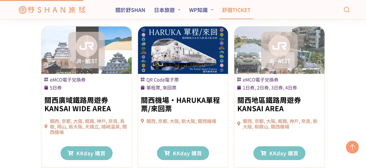 網站|kkday products